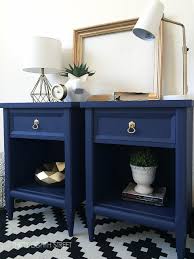 Modern Painted Nightstands With Country Chic Paint Furniture Makeover Flipping Furniture Painted Bedside Tables