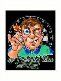 Funny Darts Player Art Print By Norules In 2021 Darts Cartoon Styles Cool Cartoons