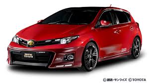 Gundam Inspired Zeonic Toyota Char Auris Debuts Nihongogo Toyota Auris Toyota Car