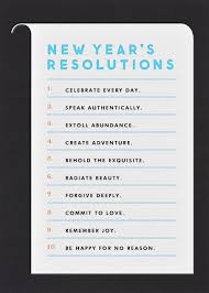 New Year S Resolutions From Stacey Moore Paperless Post New Years Resolution Words New Years Resolution List