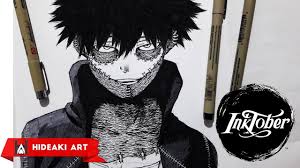 Speed Drawing Dabi My Hero Academia Inktober Day 3 My Hero My Hero Academia Hero