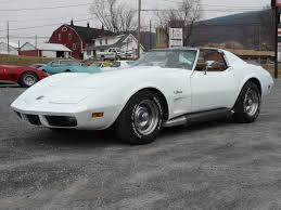 Black And White Corvette Stingray 1974 White Corvette Stingray T Top 4spd Saddle Int 37k Miles White Corvette Corvette Wheels Corvette Stingray