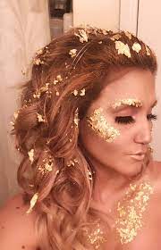 Gold Leaf Gold Goddess Makeup Goddess Makeup Greek Goddess Makeup Goddess Costume Makeup