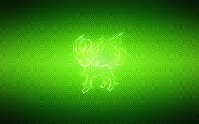 The user charges towards its opponent and then smashes it with its horn. Hd Wallpaper Animal Pokemon Green Leafeon Wallpaper Flare