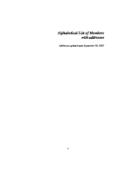 Ajab hai dastan mohd rafi. Alphabetical List Of Members With Addresses Pdfcoffee Com