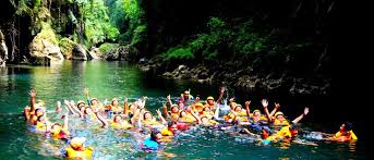 Terdapat beberapa tempat di antaranya adalah green canyon/cukang taneuh dan green valley/citumang. Green Canyon Pangandaran Indonesia Tourism