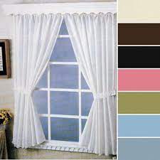 Carnation Home Fashions Fabric Bathroom Window Curtain 36 Inch By 54 Inch Black By Carnation Home Bathroom Window Curtains Window Treatments Living Room Home
