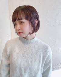 古河丈司 pizzicato on instagram 小豆ちゃんヘアメンテ 今回もダークグレージュで暗めだけどちゃんと透明感がある色味に 重ねてくと艶が増します カットはショートボブベーズで丸味のあるシルエットとすっきり軽めな質感で耳掛けしてもスッキリ