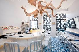 A Cevicheria Fish By Kiko Martins In Lisbon Portugal Confidential Restaurant Interior Lisbon Restaurant Lisbon