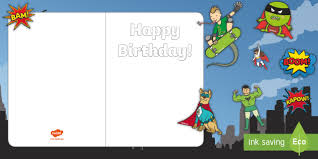 Choose from our collection or upload your own card music. Design Your Own Superhero Themed Birthday Cards