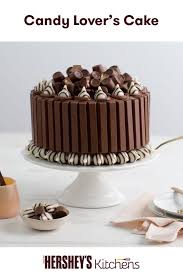 Candy Lover S Celebration Cake Hershey S Kitchens Chocolate Bar Cakes Chocolate Cake Decoration Hershey Bar Cakes