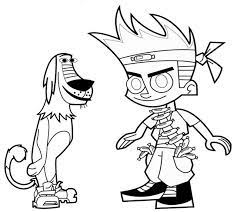 Select one of 1000 printable coloring pages of the category cartoons. Johnny Test And Dukey Colouring Image