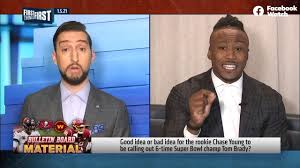 Tom brady's wife gisele pissed at fans accusing her of saying pats let the eagles win. Fox Sports Nick I Love Chase Young Calling Out Tom Brady Facebook