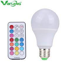 10 w e27 rgbw led lamp kleur licht rgb wit timing functie dimbare led lamp met afstandsbediening dimmer dimmable led led bulb bulb