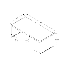 Between your coffee table and your tv stand or fireplace, you should calculate at least 24 inches to 30 inches to leave enough room for circulating around the space. Monarch Specialties Monarch Rectangular Class Coffee Table 44 In White Rona