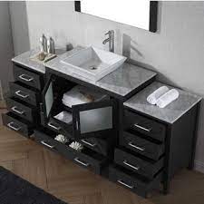 Another thing to keep in mind is whether you want this grand bathroom vanity. Bathroom Vanities 72 Dior Single Sink Bathroom Vanity Set In Multiple Finishes With Countertop By Virtu Usa Kitchensource Com