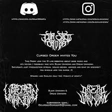 Discord is a free application designed for video gaming communities the font used for the discord logo is a modified version of uni sans heavy, which was designed by svet. Cursed Order Home Facebook