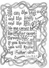 Flame Creative Children S Ministry Reflective Colouring Sheet John 14 6 7 I Am The Sunday School Activity Sheets John 14 Jesus Coloring Pages