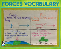 Forces Vocabulary Anchor Chart The Science Penguin