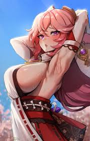 genshin impact, armpit sex, armpits, first porn of character, long hair -  Rule 34 World