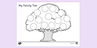 A family of three people. Family Tree Colouring Page Parents Educational Resources