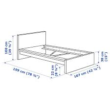 Malm white bed frame high standard single. Malm White Bed Frame High Standard Single Ikea