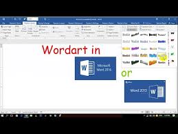 Wordart In Word 2016 Youtube