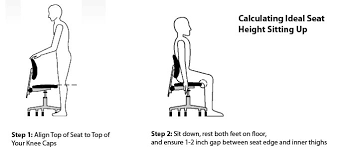 Seats or chairs are a common furniture type meant for sitting or resting, typically composed of a cushion on top of four legs with a backing.seats and chairs in their most basic form are one of the oldest and most common types of furniture. Standard And Ideal Office Chair Heights See List Ergonomic Trends