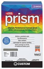 prism color stain resistant grout custom building products