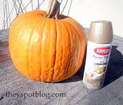 Spray Painted Metallic Pumpkins Take Halloween Pumpkins Into Thanksgiving The V Spot