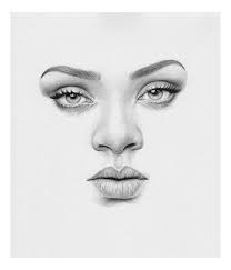 I am drawing a realistic face in this drawing tutorial and i am focusing on how to draw realistic eyes, nose and mouth. Rawbdz Realistic Pencil Drawings Realistic Drawings Rihanna Drawing