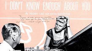 I Don T Know Enough About You Official Video Peggy Lee Youtube