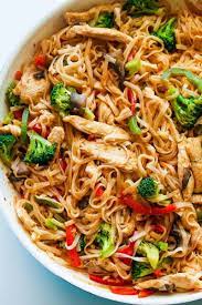 Chicken Stir Fry With Rice Noodles (30 Minute Meal)