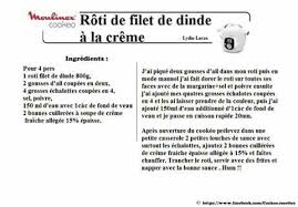 Roti De Filet De Dinde A La Creme Filet De Dinde Dinde Dinde Cookeo