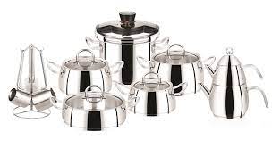 Duduklu tencere pembe 7 lt cookplus spring karaca. Karaca Yeni Zeyna 17 Parca Celik Ceyiz Seti Karaca