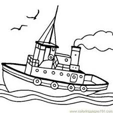 Most Popular Boat Colors Boat Drawing Coloring Pages For Kids Online Coloring Pages