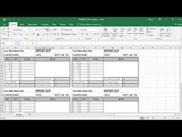 Making a budget in excel can seem like a daunting task, especially if you don't use the program regularly. How To Make Deposit Slip In Excel For Cashier Youtube