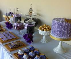 Glamorous purple accented wedding party tablescape. Birthday Purple Black And Gold Party Decorations Novocom Top