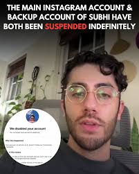 Palestinian activist Subhi, who many know him by his handle Sbeih.jpg, has  now been suspended off Instagram indefinitely from both his main account  and his backup account.