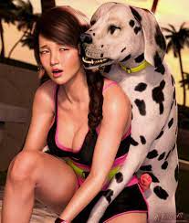 1boy 1girls 3d animal genitalia canine canine penis domestic dog  erection female imminent bestiality knot male nofitstate penis zoophilia 
