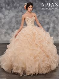 Marys Quinceanera Dresses Style Mq2030 In Champagne