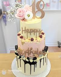 Butter Fingers Bakery Tasty Homemade Cakes Baked Freshly In Matlock Tiered Cakes Birthday Cake Designs Birthday 3 Tier Birthday Cake