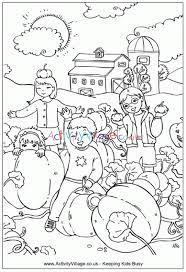 Touch device users, explore by touch or with swipe gestures. Pumpking Patch Colouring Page