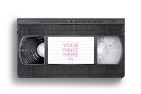 Download Vhs Cassette Label Mockup Mediamodifier