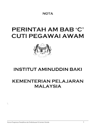 Terma dan syarat ini memang termaktub dalam pekeliling, dan sebagai penjawat awam yang bertugas sebagai ( guru atau golongan tenaga pengajar) harus memahami dan. Https Mgbbtgpdg Webs Com Perintah Am Bab C Pdf