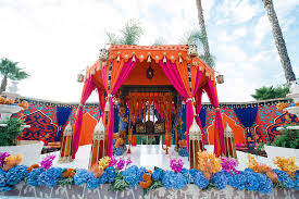 Expert flower designers at melting flowers have created these stage designs that stunned the wedding couple. Wedding Decorations Indian Theme Beloved Blog
