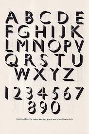 Gill Shadow By Eric Gill 1927 Typography Alphabet Lettering Design Retro Typography