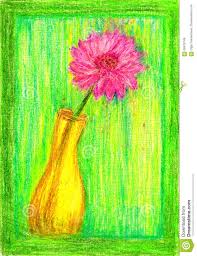 Color Pencil Vase With Flower Illustration 66979745 Megapixl Our free coloring pages for adults and kids, range from star wars to mickey mouse. megapixl