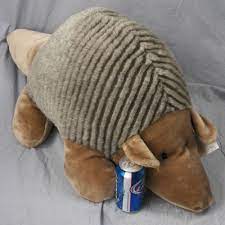 Large Almost 3 Foot Long Stuffed Plush Nine Banded Armadillo Yippie Yi Yay Texas Armadillo Plush Animal Plush Toys