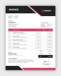 Simple Abstract Invoice Template In 2020 Business Cards Creative Templates Invoice Template Marketing Template
